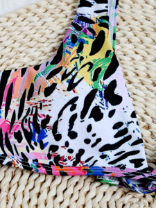 Colorful Leopard Wide Straps Bikinis